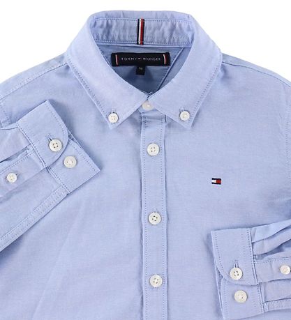 Tommy Hilfiger Hemd - Stretch Oxford - Calm Blue