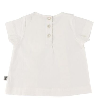 Wheat T-shirt - Blouse Nicoline - White