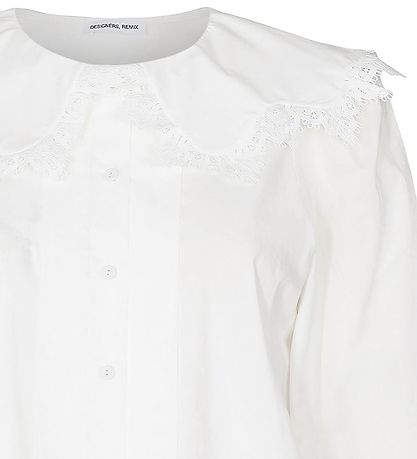 Designers Remix Skyrta - Sandra Lace Kragi - Cream