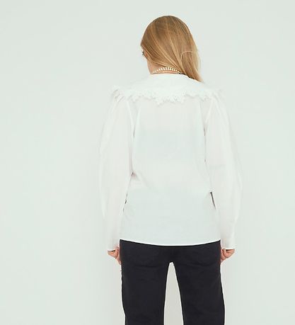 Designers Remix Skyrta - Sandra Lace Kragi - Cream