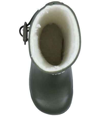 Bottes en Caoutchouc Aigle - Ai Woody-Pop - Fourrure - Kaki