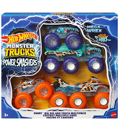 Hot Wheels Cars - Monster Trucks Power Smashers - Multipack