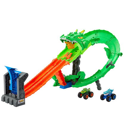 Hot Wheels Cars - Monster Trucks Dragon Destruction Set