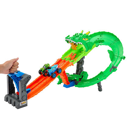 Hot Wheels Cars - Monster Trucks Dragon Destruction Set
