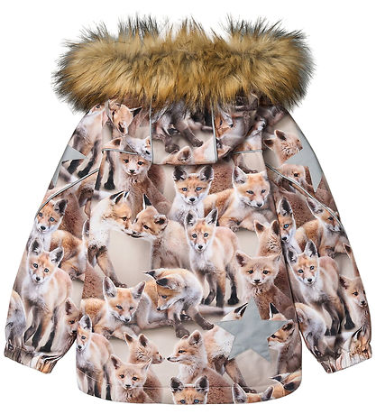 Molo Winterjacke - Hopla Fur - Spielende Füchse