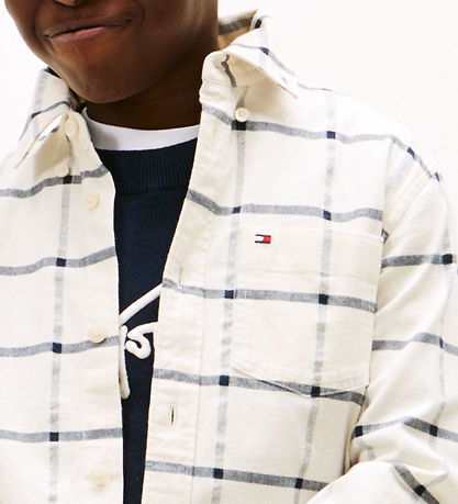 Tommy Hilfiger Shirt - Window Pane Check - White