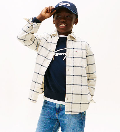 Tommy Hilfiger Shirt - Window Pane Check - White