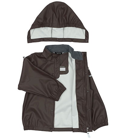 Mikk-Line Regenkleidung m. Träger - PU - Rosine