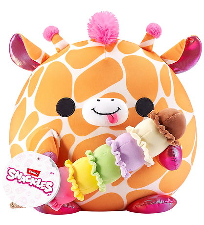 Snackles Soft Toy - 20 cm - The Giraffe Lola w. Ice Cream Cone