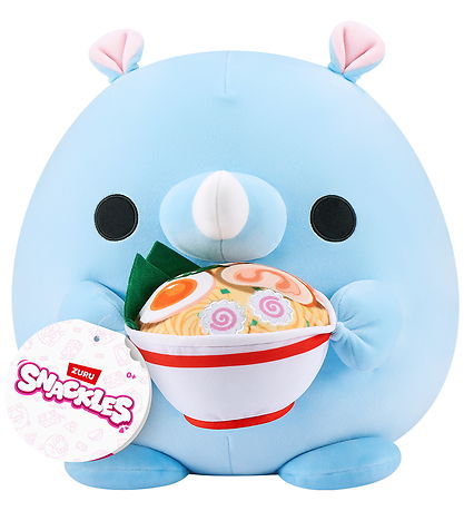 Snackles Soft Toy - 20 cm - Humphrey the Rhino w. Ramen