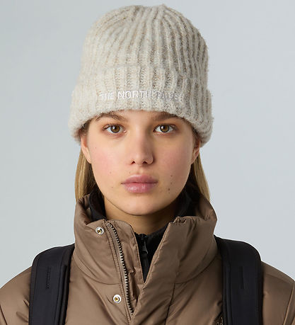 The North Face Beanie - Knitted - Fohair Cabin - White Dune