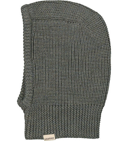 MarMar Balaclava - Wool - 2-layer - Knitted - Olive Leaf Melange