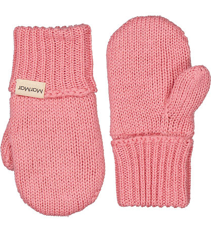 MarMar Mittens - Wool/Cotton - Knitted - Alvilda - Raspberry