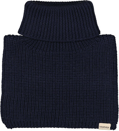 MarMar Neck Warmer - Wool/Cotton - Rib - Knitted - Arni - Ink