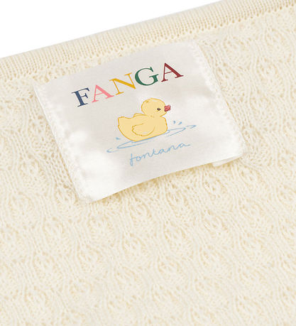 Fanga Fontana Knuffeldoek - 70x70 - Venti Ponintelle - Wit