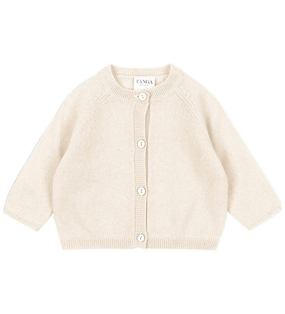 Fanga Fontana Cardigan - Ull - Prjónað - Savora - Antique White