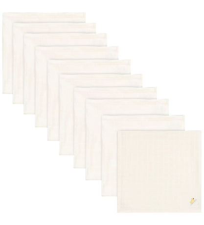Fanga Fontana Muslin Cloths - 65x65 - Nuvoli - 10-Pack - Antique