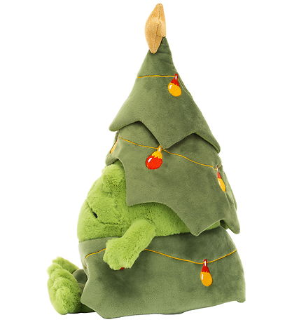 Jellycat Knuffel - 29x18 cm - Kerstboom Ricky Rain Kikker