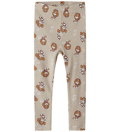 Name It Leggings - NmfSanina - Iceland Fossil