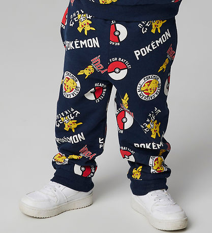 Name It Joggingbuxur - NmmSilo - Pokémon - Dökkblátt Blazer