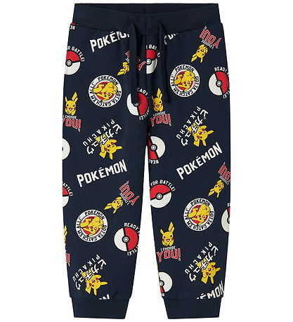 Name It Joggingbuxur - NmmSilo - Pokémon - Dökkblátt Blazer