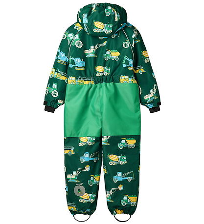 Småfolk Snowsuit - Evergreen w. Vehicles