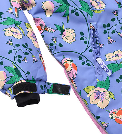 Small flock Snowsuit - Purple delight w. Birds and Flowers