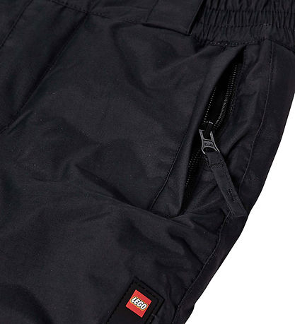 LEGO® Wear Ski Pants w. Suspenders - LwPowai - Black