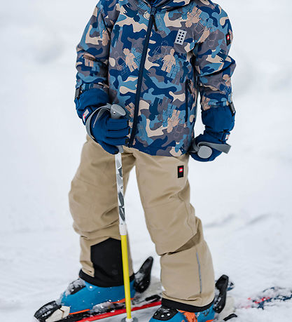 LEGO® Wear Ski Pants w. Suspenders - LwPowai - Beige