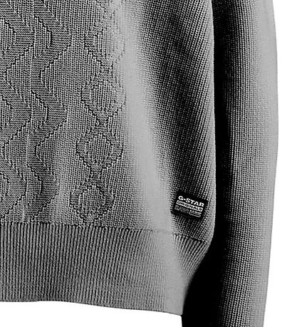 G-Star RAW Bluse - Strick - Kabel - Wild Dove