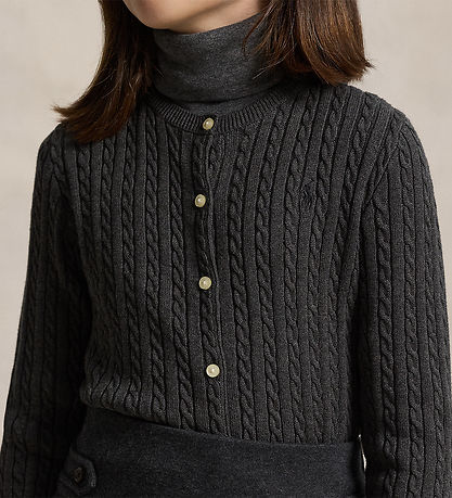 Polo Ralph Lauren Cardigan - Knitted - Cable - Winsor Heather