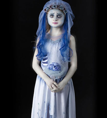 Smiffys Kostüm - Corpse Bride - Emily - Blau