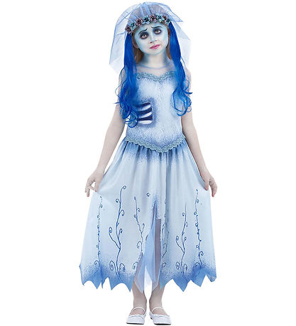Smiffys Kostüm - Corpse Bride - Emily - Blau