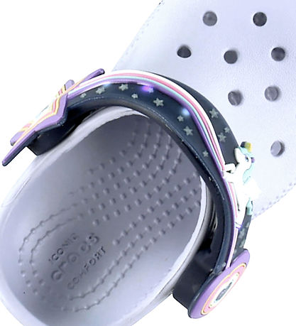 Crocs Sandalen m. Hell - Frosted Grape m. Einhorn