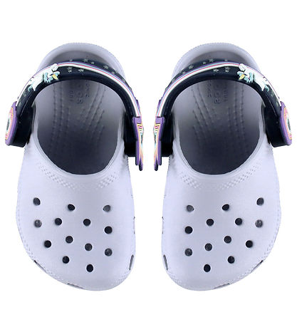 Crocs Sandalen m. Hell - Frosted Grape m. Einhorn