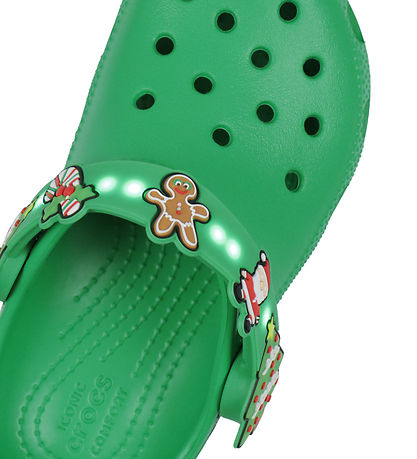 Crocs Sandals w. Light - Classic Clog T - Grass Green