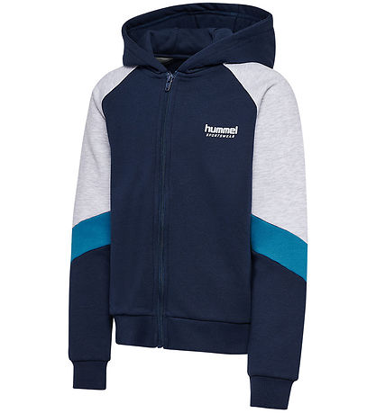 Hummel Kapuzenpullover - hmlJR - m. Reißverschluss - Dress Blues