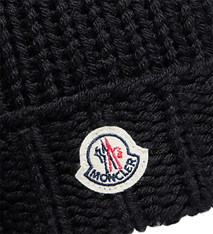 Moncler Beanie - Wool - Knitted - Black