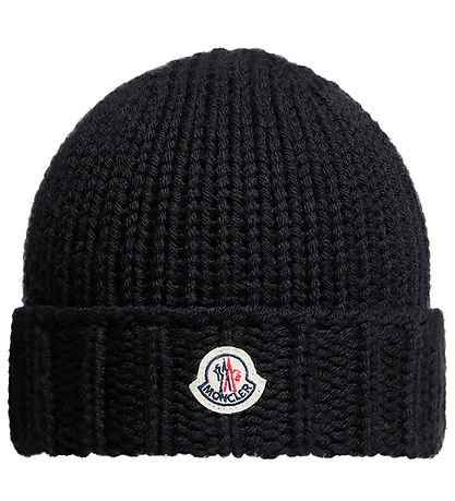 Moncler Beanie - Wool - Knitted - Black