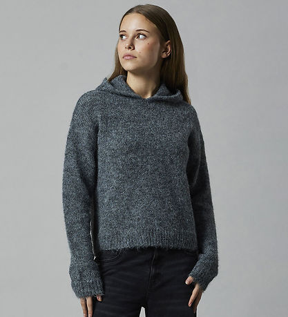 LMTD Blússa - Prjónað - NlfNulo - Dark Grey Melange