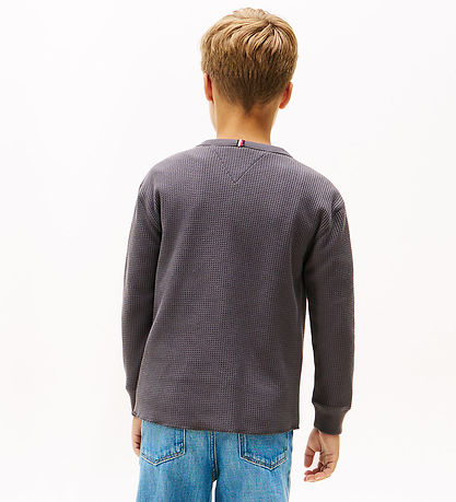 Tommy Hilfiger Bluse - Strick - Washed BlackGREY