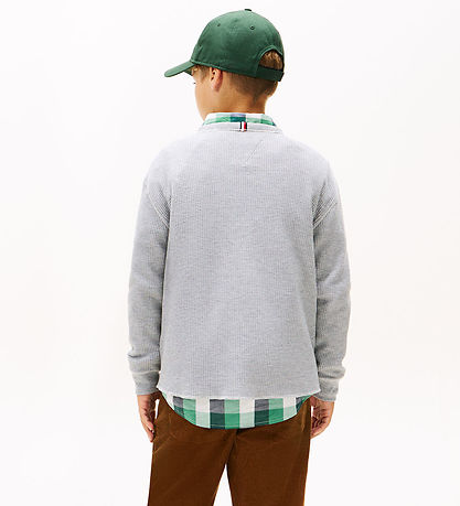 Tommy Hilfiger Bluse - Strick - Light Grey HeatherGREY