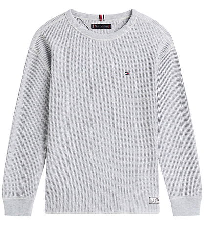Tommy Hilfiger Bluse - Strick - Light Grey HeatherGREY