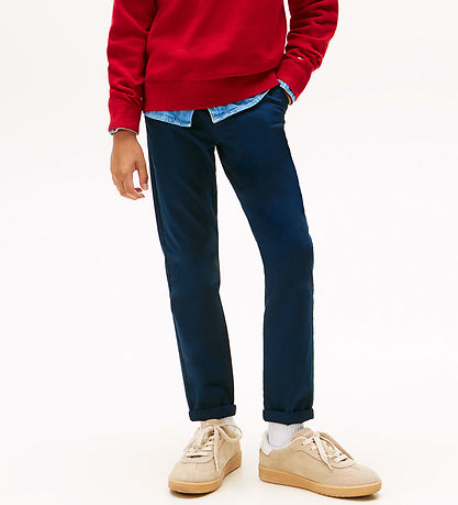 Tommy Hilfiger Bukser - Dark NattmarineblåBLÅ