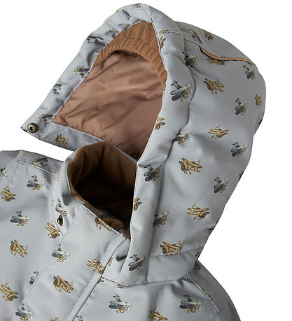 Lil' Atelier Winter Coat - NmmLasnow10 - Ultimate Grey/Airplanes