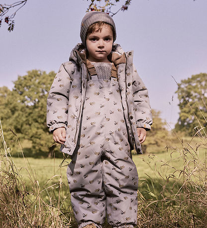Lil' Atelier Winter Coat - NmmLasnow10 - Ultimate Grey/Airplanes