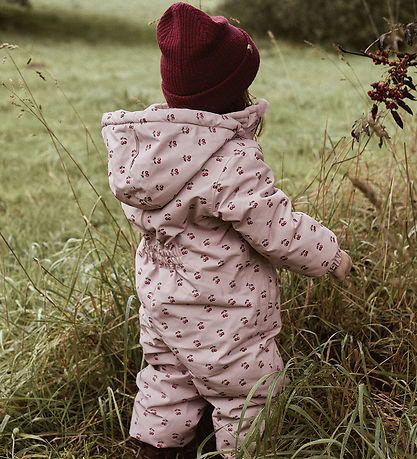 Lil' Atelier Snowsuit - NmfLasnow10 - AOP - Misty Rose/Cherry