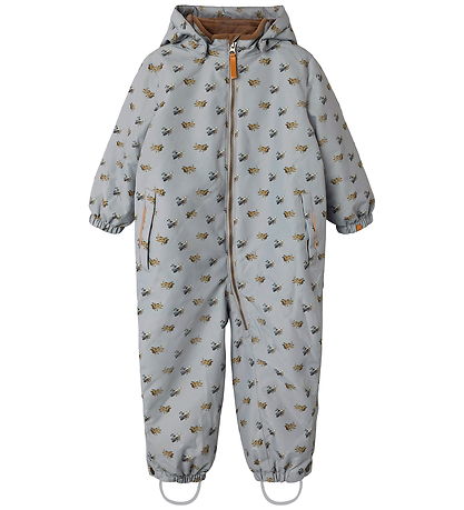 Lil' Atelier Snowsuit - NmmLasnow10 - AOP - Ultimate Grey/Airp