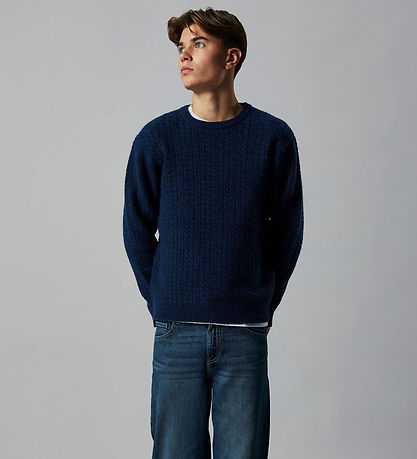 LMTD Pusero - Neulottu - NlmKave - Laivastonsininen Blazer