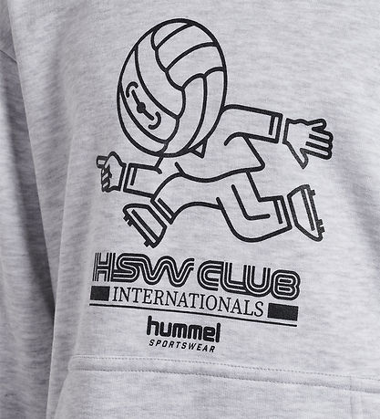 Hummel Kapuzenpullover - HmlJR - Kopfball - Light Grey Melange